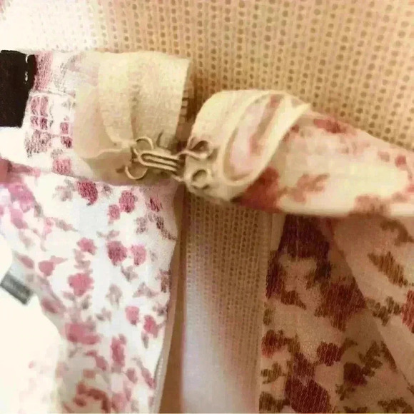 TRIXXI Women’s Size Medium Ruffle Trim Pink Mini Floral Summer Halter Dress NWT - Picture 12 of 15